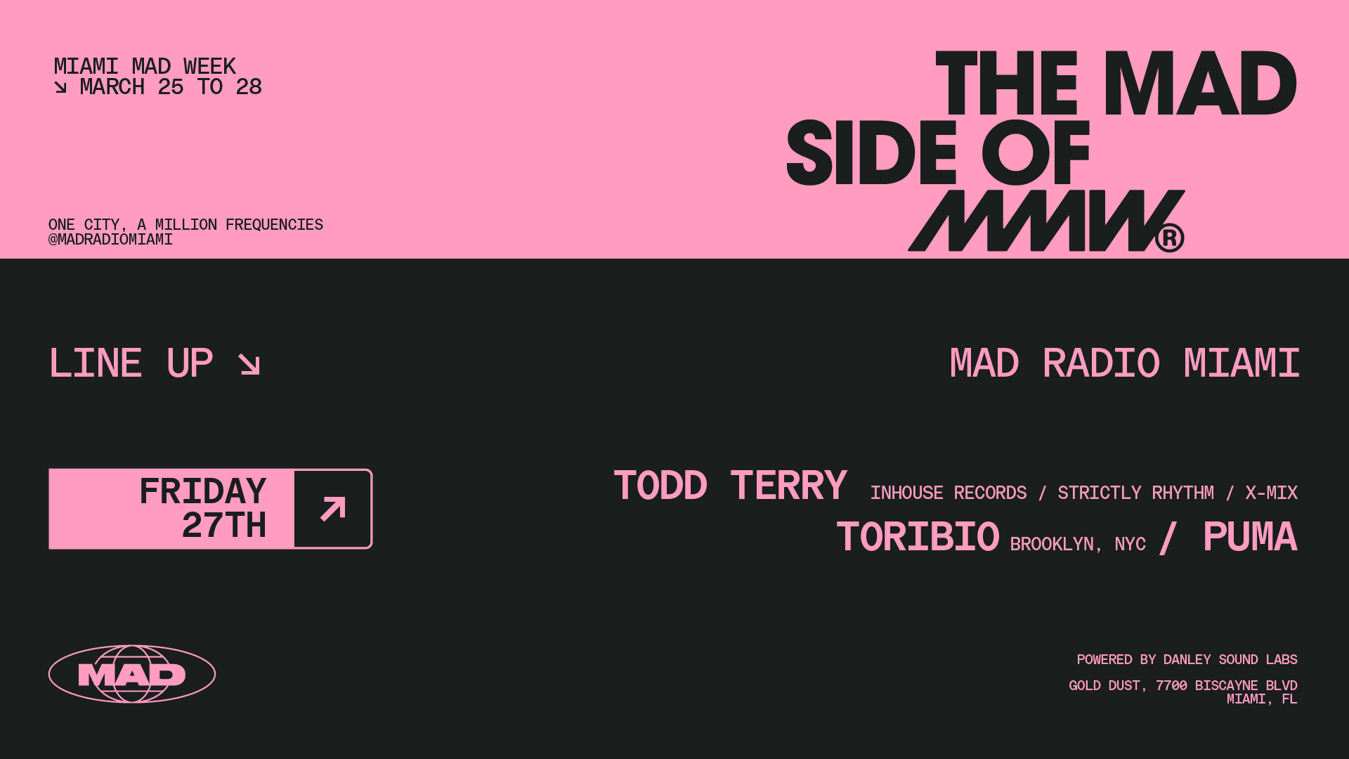 MMW at Mad Radio: Todd Terry, Toribio, PUMA — event at Mad Radio Miami during Miami Music Week 2026