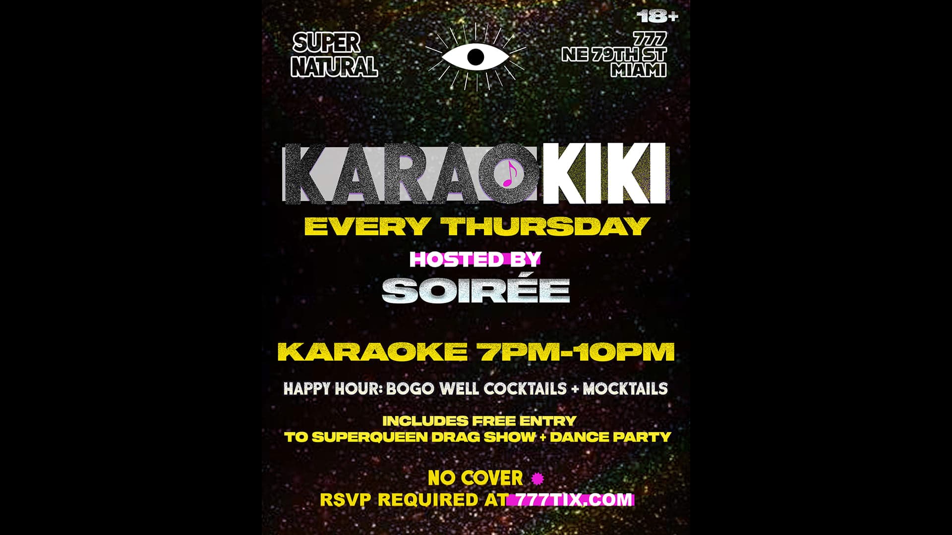 Karaokiki — Live Music at SUPERNATURAL HAUS during Miami Music Week 2026